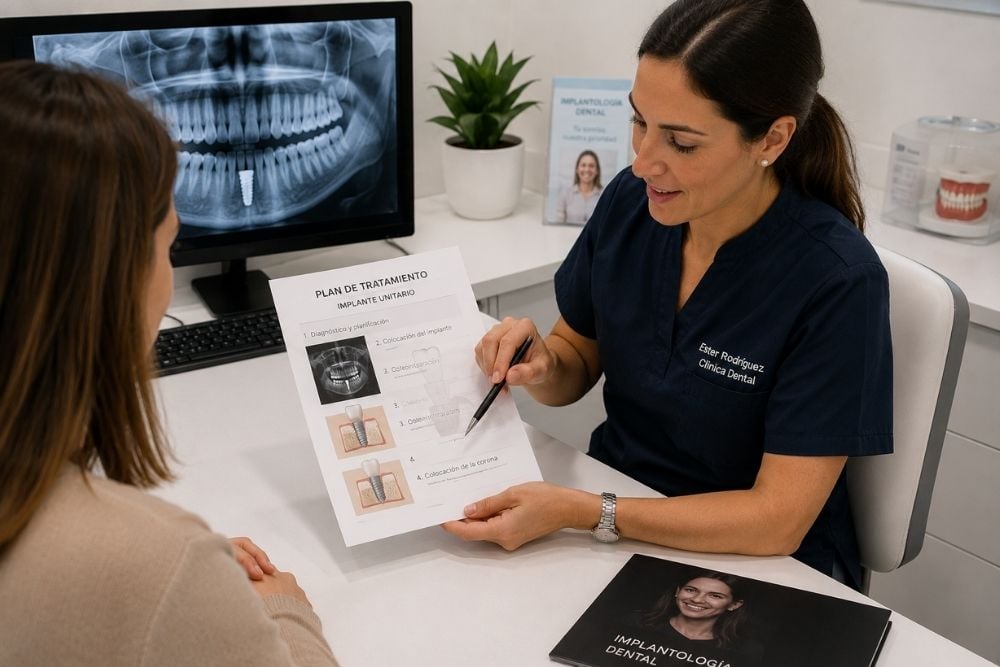 Proceso de un implante dental | Ester Rodríguez Clínica Dental